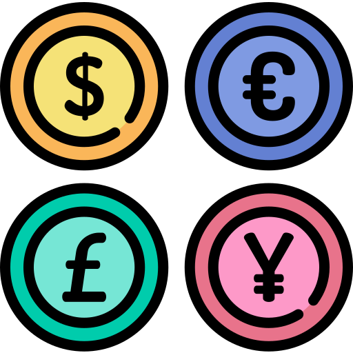 Exchange rate Kawaii Lineal color icon