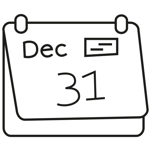 kalendarz Generic outline ikona