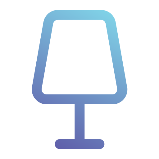 테이블 램프 Generic gradient outline icon