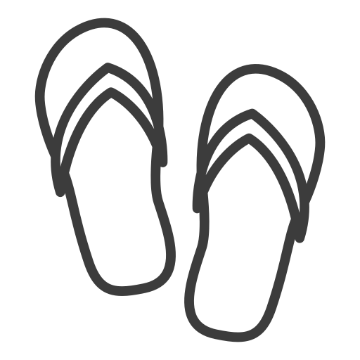 flip-flops Generic outline icon