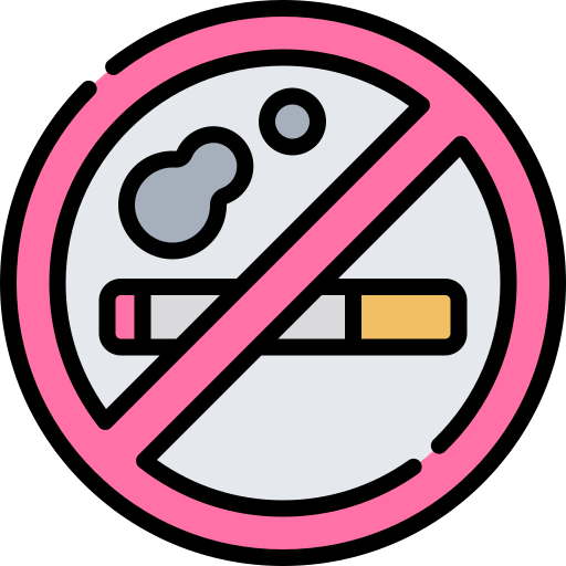 proibido fumar Kawaii Lineal color Ícone