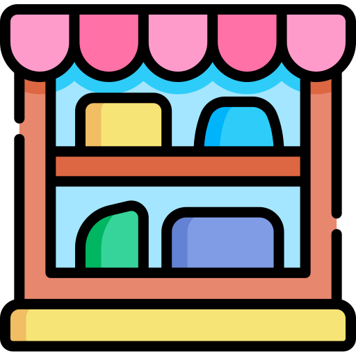 ショーケース Kawaii Lineal color icon