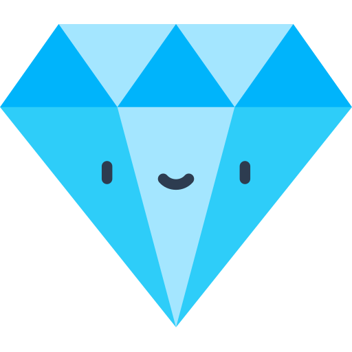 diamant Kawaii Flat icon