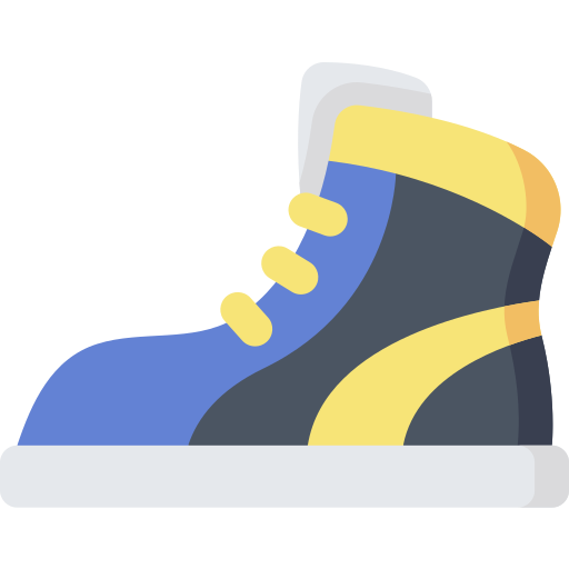 scarpa da ginnastica Kawaii Flat icona