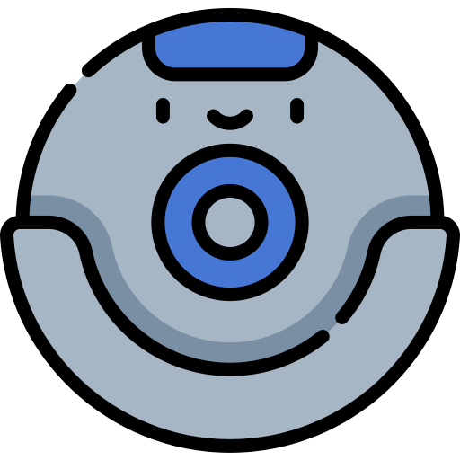Robot vacuum cleaner Kawaii Lineal color icon