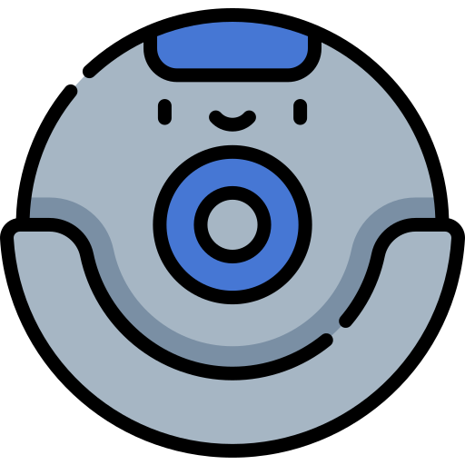 roboter-staubsauger Kawaii Lineal color icon