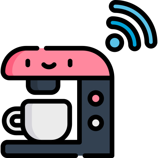kaffeemaschine Kawaii Lineal color icon