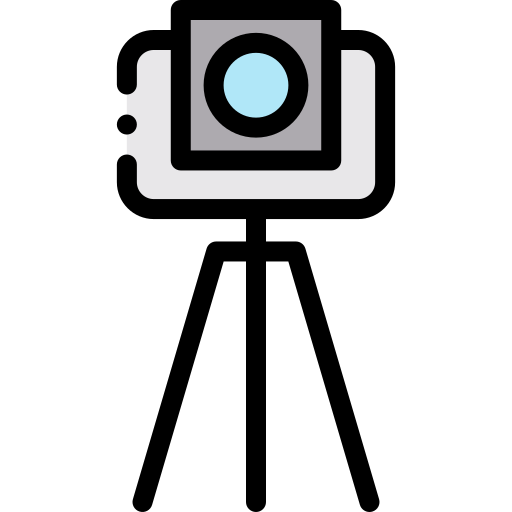 Tripod Detailed Rounded Lineal color icon