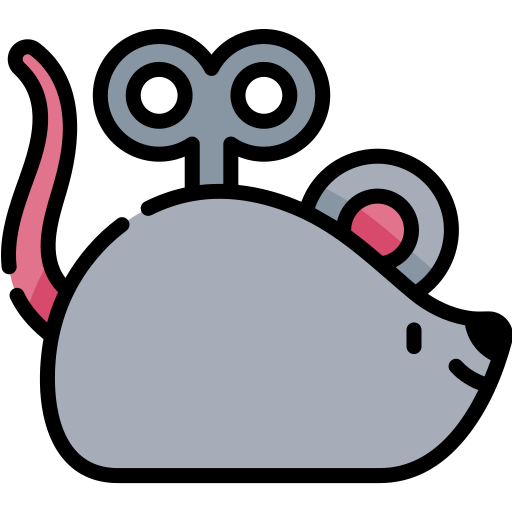 Мышь Kawaii Lineal color иконка