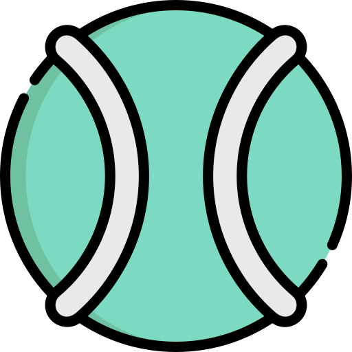 Dog ball Kawaii Lineal color icon
