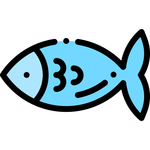 Fish Detailed Rounded Lineal color icon