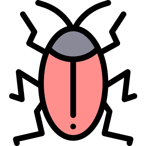 Cockroach Detailed Rounded Lineal color icon