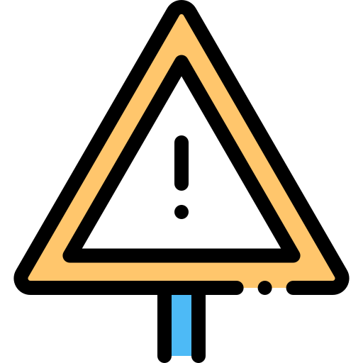 Danger Detailed Rounded Lineal color icon