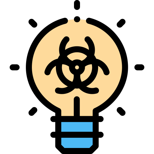 biohazard Detailed Rounded Lineal color icon