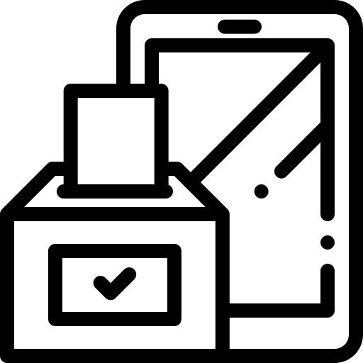 online stemmen Detailed Rounded Lineal icoon