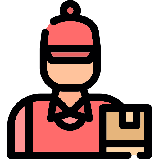 Delivery boy Generic color lineal-color icon