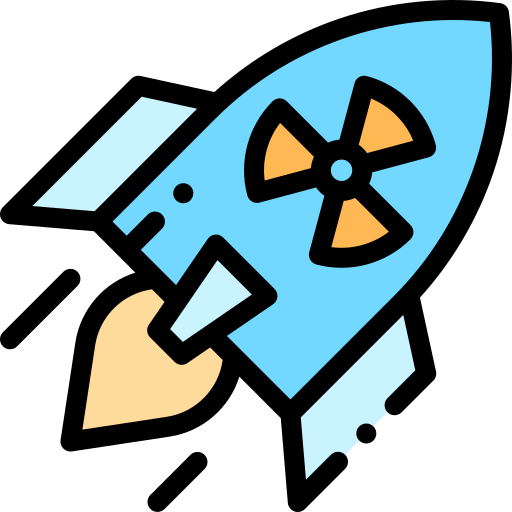 nuclear Detailed Rounded Lineal color icon