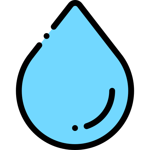 水 Detailed Rounded Lineal color icon