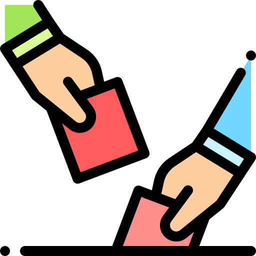 Ballot Detailed Rounded Lineal color icon