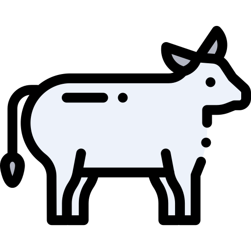 Beef Detailed Rounded Lineal color icon