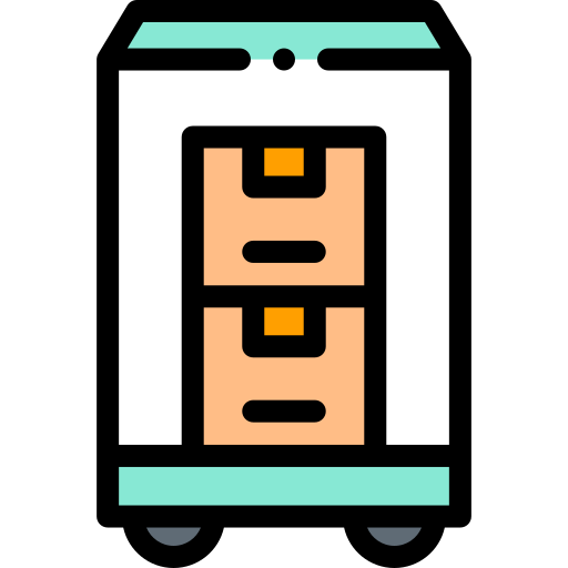 Trolley Detailed Rounded Lineal color icon