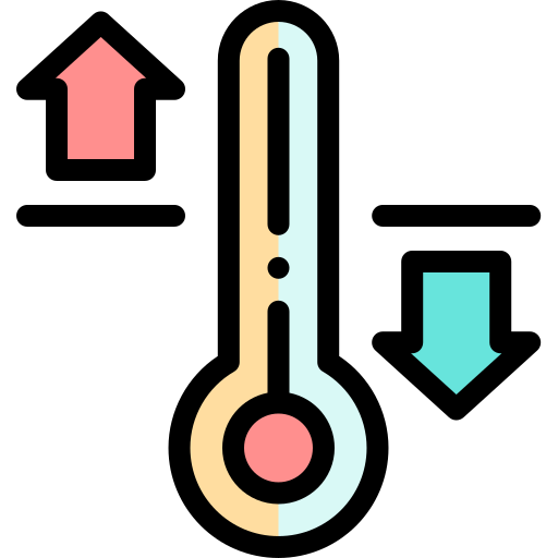 temperatur Detailed Rounded Lineal color icon