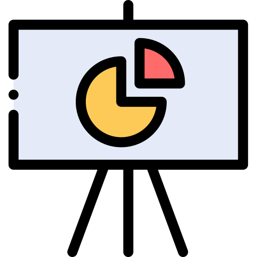 발표 Detailed Rounded Lineal color icon