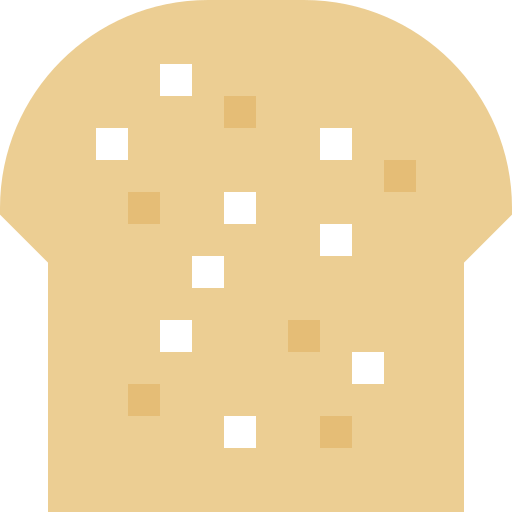 Bread Pixelmeetup Flat icon