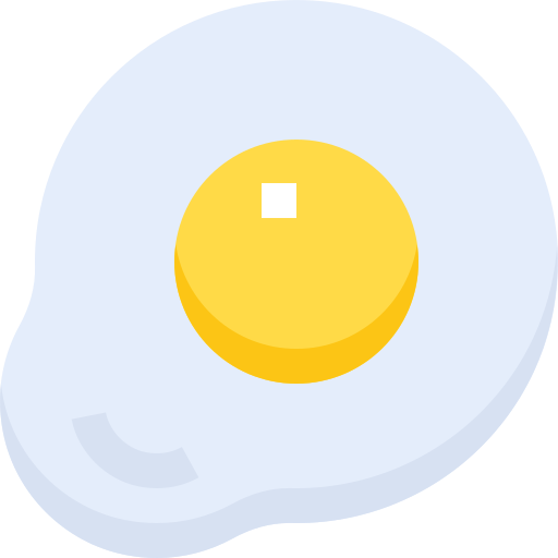 Жаренное яйцо Pixelmeetup Flat иконка