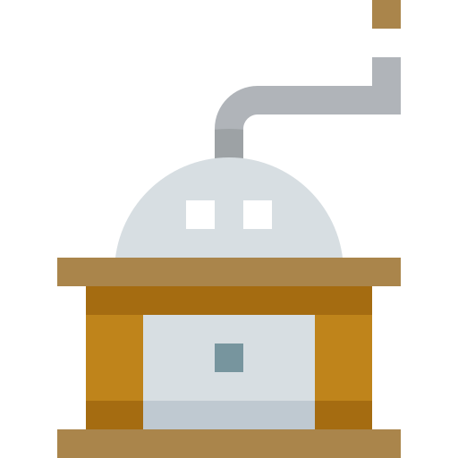 kaffeemühle Pixelmeetup Flat icon
