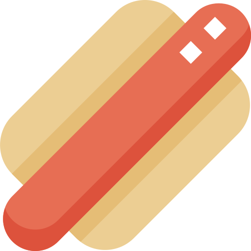 hotdog Pixelmeetup Flat icoon