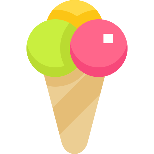 Ice cream Pixelmeetup Flat icon