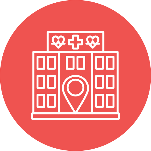 Hospital location Generic color fill icon