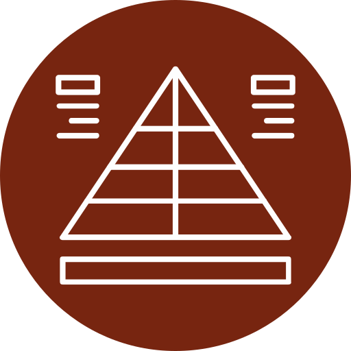 pirâmide Generic color fill Ícone