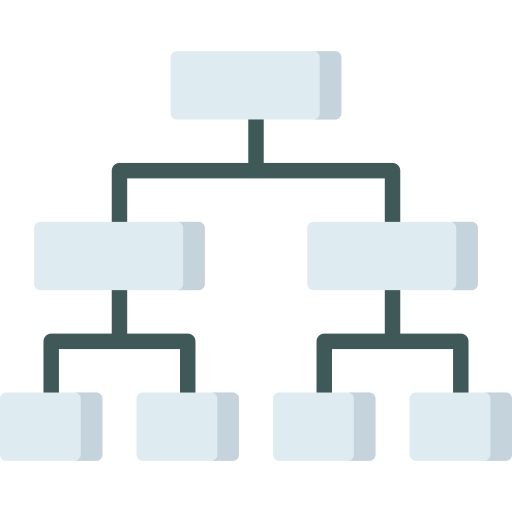 struktura hierarchiczna Special Flat ikona