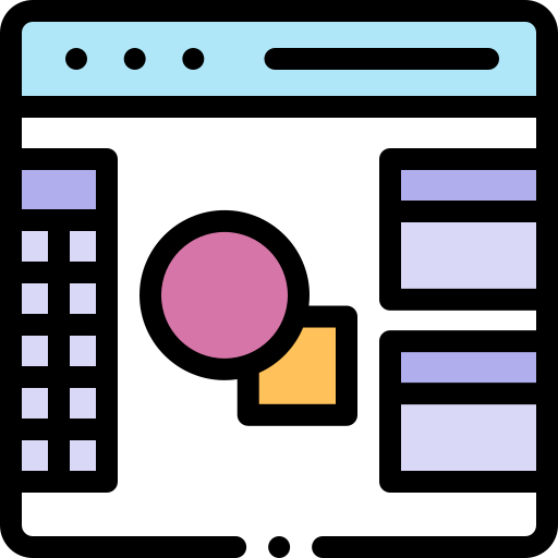 Программного обеспечения Detailed Rounded Lineal color иконка