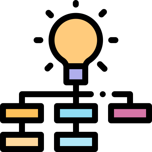 도표 Detailed Rounded Lineal color icon