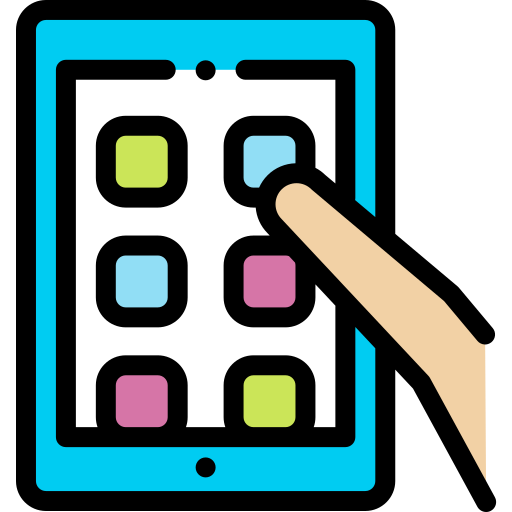 Aplicación Detailed Rounded Lineal color icono