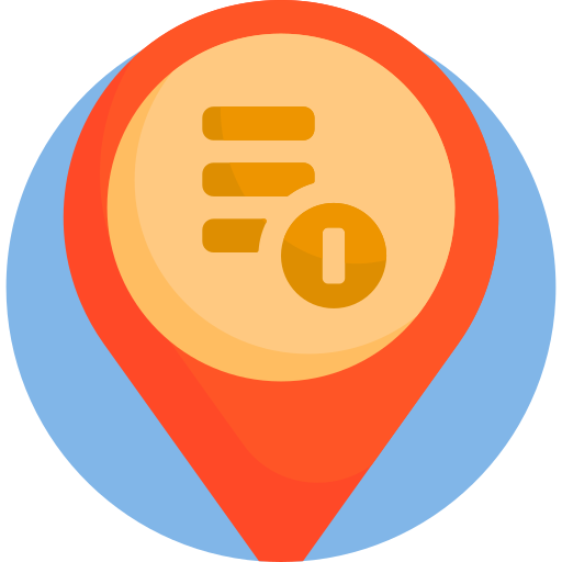 Pin ubicación Detailed Flat Circular Flat icono