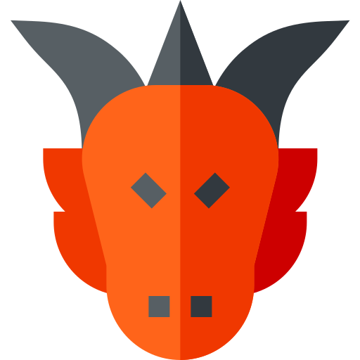 Dragon Basic Straight Flat icon