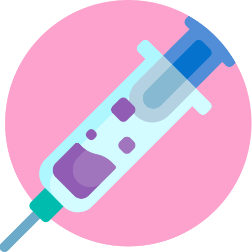Vacuna Detailed Flat Circular Flat icono