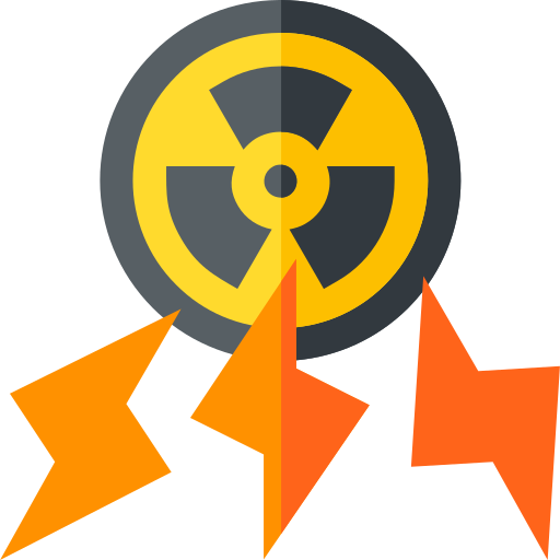 Ядерная энергия Basic Straight Flat иконка