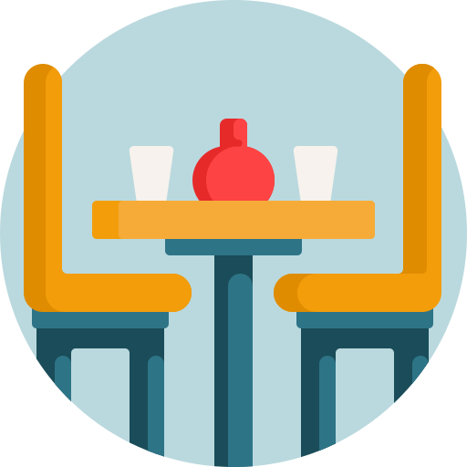 diner tafel Detailed Flat Circular Flat icoon
