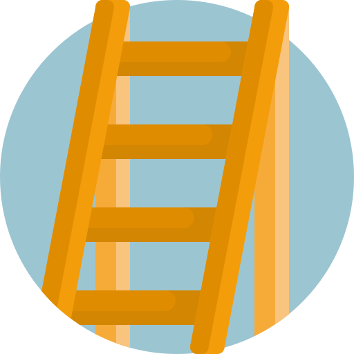 ladder Detailed Flat Circular Flat icoon