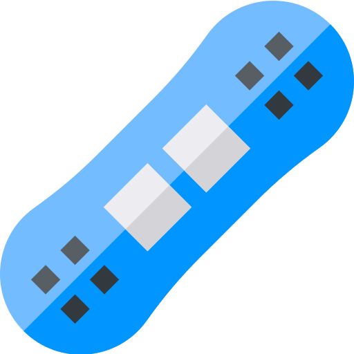 snowboard Basic Straight Flat icon