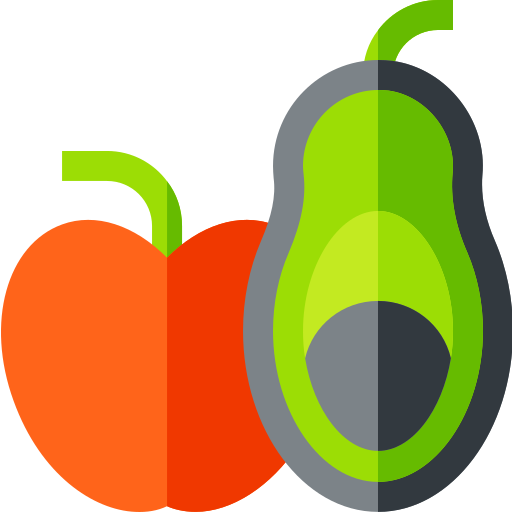 Frutas Basic Straight Flat icono
