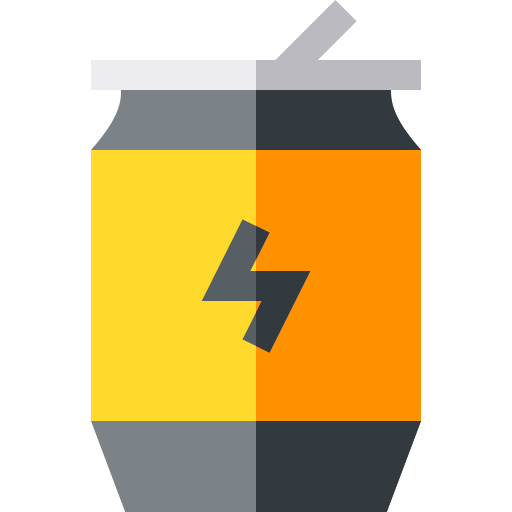 Bebida energética Basic Straight Flat icono