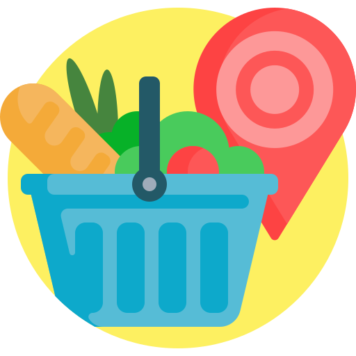Food delivery Detailed Flat Circular Flat icon