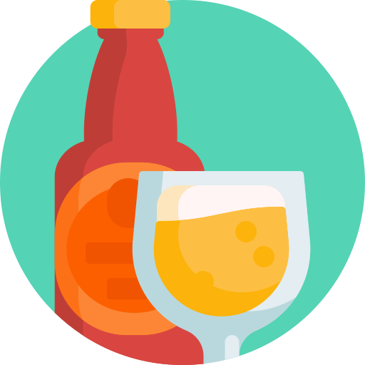 botella de cerveza Detailed Flat Circular Flat icono