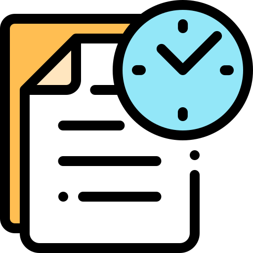 Time Detailed Rounded Lineal color icon